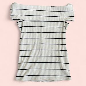 Striped Off-Shoulder Top